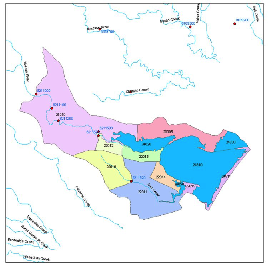 Total Surface Inflows Reaching an Estuary | Freshwater Inflows